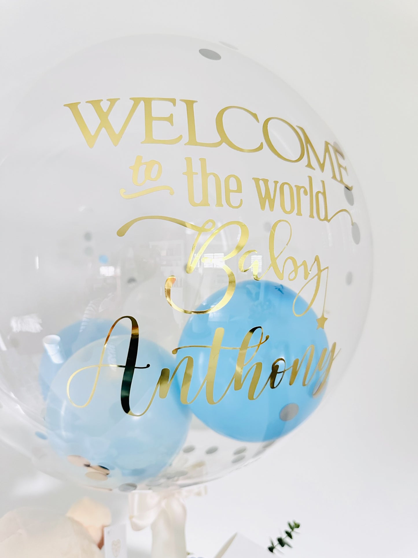 Personalized Bubble Balloon with Balloons Inside