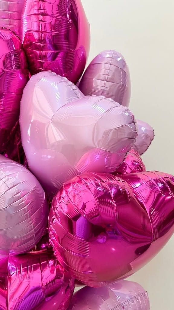 Helium Heart Balloons 18"