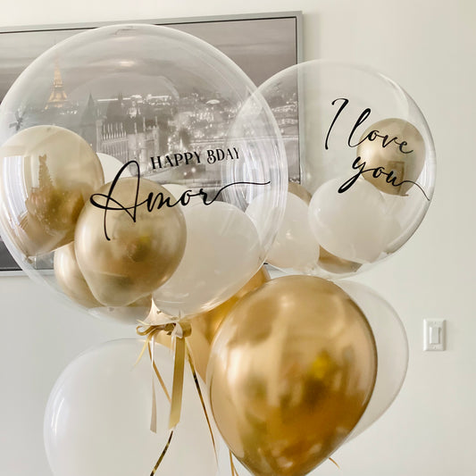 Personalized Bubble Balloon with Balloons Inside