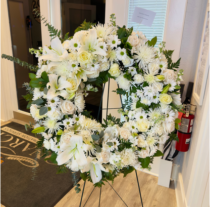 White Peace and Serenity Wreath