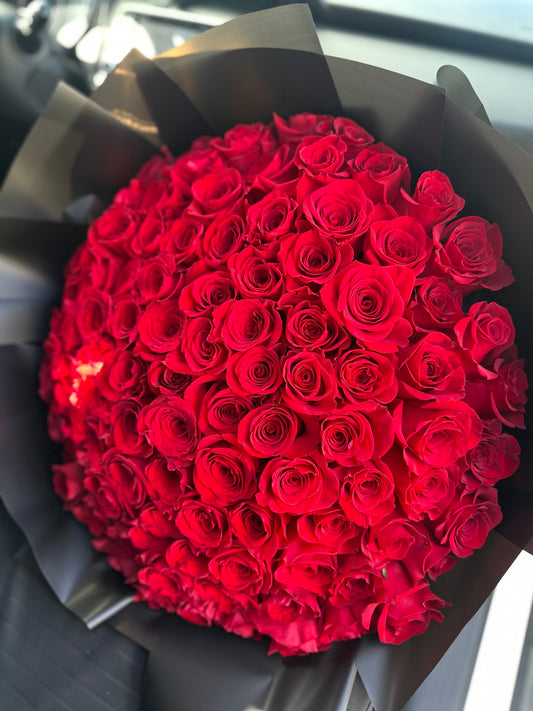 Scarlet Passion - Valentine's Red Roses Bouquet