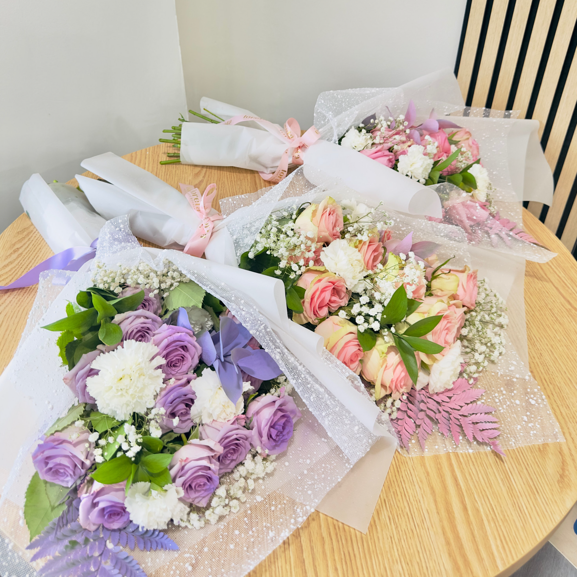 Same-day delivery pastel flowers