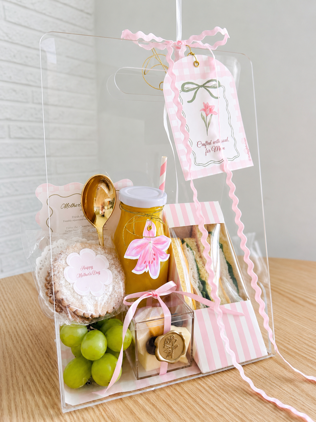 Mother’s Day Surprise Breakfast – Petite Acrylic Bag Edition