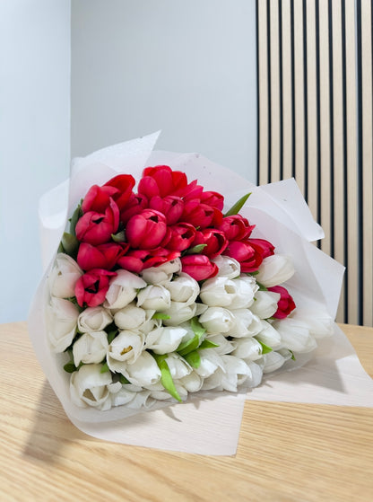 Fresh tulips bouquet for birthdays available in Boca Raton