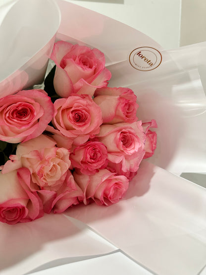 Elegant pink roses for anniversaries available in Lighthouse Point